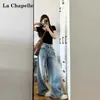Jeans de Pierna Ancha Americanos para Mujer Verano 2025 Nuevos Pantalones Rectos Holgados de Cintura Alta Adelgazantes