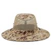 Sombrero de Pescador Camuflaje para Hombre Nuevo Verano Exterior Sombrero Protector Solar Viaje Casual Combinable Sombrero para el Sol Ala Grande Sombrero de Pesca