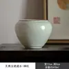 El juego de té de cerámica Ru kiln de Tianqing incluye una tetera, un gaiwan, un juego de té kung fu, una taza de maestro, una taza de té, un soporte para tetera y una taza de justicia