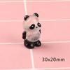 Accesorios de resina de panda rojo luminosos al por mayor para bricolaje, accesorios para el cabello, pegamento crema, funda para teléfono móvil, producción de material para ropa