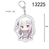 Anime Re:Zero - Comenzando la Vida en Otro Mundo Mercancía Colgante Pequeño Llavero Acrílico Colgante de Rem Ram