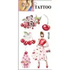 Pegatinas de Tatuaje de Cereza de Dibujos Animados Impermeables Femeninas de Larga Duración Estilo Ins Artificial Pegatinas de Tatuaje de Gama Alta Personalización