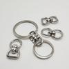 Llavero con hebilla giratoria de metal de ocho caracteres para hombre y mujer, hebilla de transferencia universal, anillo de letras de ocho caracteres, accesorios de conexión de control remoto