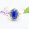 Anillo de Vidrio Colorido Retro Europeo y Americano Ai Yu Banda de Anillo Ajustable Transfronterizo Transmisión en Vivo Venta Caliente Venta al por Mayor S5021511