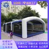 Tenda de Toldo Inflável para Sol ao Ar Livre Azul e Branco Grande Tenda Inflável Evento Tráfego Puxando Tenda Inflável