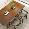 Mesa y Sillas de Comedor Minimalistas Nórdicas de Madera Maciza Set Moderno para Apartamentos Pequeños Mesa de Comedor Rectangular para el Hogar para Ocio y Reuniones