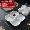 Prato Cerâmico Dividido para Cozinhar no Vapor, Prato Moinho de Vento, Prato de Frutas para Sobremesa, Bandeja para Salmoura, Prato de Prato, Prato de Café da Manhã Doméstico, Prato Cerâmico para Cozinhar no Vapor