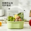 Bandeja apilable para lavar verduras con cesta de drenaje para cocina casera, cesta para lavar verduras con filtro de agua, bandeja para lavar frutas, bandeja de frutas de doble capa