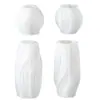 Adorno de Arreglo Floral de Yeso para Aromaterapia Molde de Resina Estilo Ins Lujo Sencillo Florero con Patrón de Olas Molde de Silicona