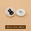 Botões de Plástico Coloridos de Coelho e Urso de Desenho Animado para Casacos, Suéteres, Vestidos de Crianças, Botões Decorativos Fofos para Costura à Mão