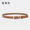 Novo Cinto Feminino Tendência Casual Decorativo Versátil Cinto para Jeans Moda Coreana Fivela de Liga de Zinco Cinto de Couro Genuíno para Mulheres