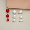Accesorios para Colgar Perlas de Cobre DIY Colgante de Perla Redonda en Forma de Gota de Alta Imitación Accesorios para Joyería DIY de Ropa y Pulseras