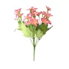 Orquídea saltarina de 24 cabezas, pequeños ramos de flores artificiales, comercio exterior transfronterizo, materiales florales, arreglo floral de boda, accesorios para decoración del hogar, flores falsas