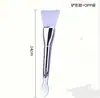 Pincel de Silicone Multifuncional com Duas Cabeças e Cabo Galvanizado para Máscara Facial, Pincel de Silicone Portátil com Cerdas Macias e Espátula para Máscara Facial, Atacado