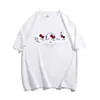 Camisetas de Manga Curta da Moda de Marca Transfronteiriça para Homens e Mulheres, Novas Blusas Casuais Versáteis de Manga Curta com Gola Redonda e Caimento Solto, Camisetas de Manga Curta para Jovens