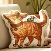 2026 Nueva Almohada Rellena de Plumas con Forma Irregular Transfronteriza Europea y Americana con Patrón de Impresión Digital, Almohada Casera Casual y Cómoda