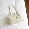 Bolsa Tote de Axila Estilo Coreano Outono e Inverno Estilo Garota Picante para Mulheres Textura Versátil Bolsa de Mão Casual para o Dia a Dia Bolsa de Ombro Único