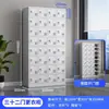 Armario de Oficina Grueso de Cuatro Puertas, Gabinete Metálico de Seis Puertas, Taquilla para Dormitorio Estudiantil de Empleados con Cerradura, Gabinete de Almacenamiento