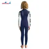 Traje de Buceo Caliente para Niños 1.5mm Traje de Baño de una Pieza para Niños Manga Larga Lycra Protección Solar Snorkel Surf Traje contra Medusas