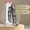 Funda de Cristal Vibratoria Dientes de Lobo Dragón Malvado para Hombre con Grano Grande Espinoso Leng Funda Peniana Gruesa Productos Sexuales para Adultos
