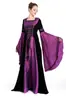 Fantasia de Halloween vestido roxo da corte francesa vestido retrô esfregão vestido retrô dama da corte vestido de rainha