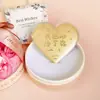 Moneda Pura de Oro 999 en Forma de Corazón Regalo de Cumpleaños para Princesa, Deseando Riqueza, Adorno de Moneda de Oro para Novio/Novia, Regalo de Recuerdo