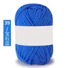 Hilo de Algodón Leche de Cuatro Hilos para Bebé Etiqueta Blanca 25g Grupo Exportación Muñeca de Punto Hecha a Mano Cojín Bufanda Material DIY