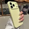 Funda de Silicona Líquida de Gama Alta Adecuada para Teléfono Móvil Iphone17 Cubierta Protectora Anti-Caídas de Color Puro Todo Incluido con Sensación de Piel para Apple 16