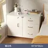 Mesa de cabeceira com chave, design moderno simples para uso doméstico, armário de armazenamento de cabeceira de quarto, pequeno rack de armazenamento simples, tamanho mini