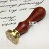 Carimbos de Selo de Cera Personalizados com Vários Padrões de Letra Única, Apresentando Cabos de Jacarandá e Cabeças de Selagem de Cobre para Envelopes