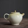 Bule Cinza Esmaltado para Chá Doméstico Conjunto de Chá Kung Fu Vintage Bule Único Estilo Japonês Bule Pequeno Simples de Porcelana