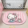 Alfombra de Piso de Barro Diatómico de Anime de Dibujos Animados para el Hogar, Entrada de Baño, Alfombra Absorbente de Agua, Fácil de Limpiar, Alfombra de Piso de Baño, Dropshipping