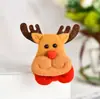 Oso Santa de Liquen Círculo de Palmadas Lindo Terciopelo Infantil Pulsera Luminosa Círculo de Palmadas Navideño Regalo