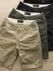 Shorts Casuales de Verano de Moda para Hombre con Cinturón, Shorts Cargo Rectos Sueltos Retro, Shorts Deportivos de Color Sólido de Longitud Media