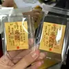 Adesivo de Celular Shuibeicai Ouro 999 Ouro Puro Princesa Por Favor Enriqueça Gato da Sorte Folha de Ouro Puro Venda Direta da Fábrica