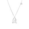 Set de Regalo Tanabata Collar de Plata de Ley S925 para Mujer Anillo de Zirconia Diamante Aretes Regalo de Cumpleaños para Novia Día de San Valentín