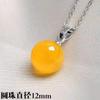 Plata de Ley S925 Vintage Torbellino Elegante Simple Colgante Ágata Verde Natural Femenino Jade Hetian Moda Cadena Clavícula Femenina