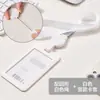 Portatarjetas de Identificación Youhe Permiso de Trabajo con Cordón para Colgar en el Cuello Insignia Tarjeta de Autobús Tarjeta de Campus Tarjeta Escolar Tarjeta de Trabajo Horizontal y Vertical Opcional