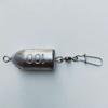 Plomo tipo bala colgante de plomo anillo giratorio de acero inoxidable anillo colgante colgante de plomo fondo anti-enganche tiro largo plomo electrolítico equipo de pesca suministros de pesca