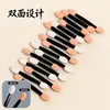 Bastão de Sombra para Olhos de Fabricante Dupla Face Pincel de Esponja de Algodão de Látex 6,5 cm Ferramentas de Maquiagem 50 Peças em um Saco Pincel de Mistura para Nail Art