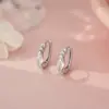 Brincos Femininos Qianjia S999 Prata Pura Minimalista Olho de Hórus Personalidade Moda Criativo Exquisito Leve Luxo Atacado