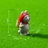 Paisaje en Miniatura Lindos Dibujos Animados Caperucita Roja y Lobo Abuela Figuras, Decoración de Jardín DIY Accesorios Colgantes, Pequeños Adornos