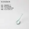 Cuchara de Hibisco Cuchara para Arroz Cuchara Pequeña para Sopa Casera Cuchara Pequeña Cerámica de Alta Temperatura Esmalte Azul Sombra Porcelana Blanca