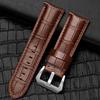 Correa de Reloj de Cuero Marino Grueso, Cuero Crazy Horse, Adecuada para Relojes Panerai, Correa de Cuero de Vaca Crazy Retro Rugosa Mate Europea y Americana