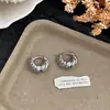 Brincos de metal espiral torcido de moda europeia e americana para mulheres, brincos únicos e de luxo leve de alta qualidade