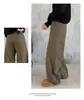 Jeans retro curvos estilo americano Maillard otoño 2026 para hombres y mujeres, pantalones holgados de pierna ancha, pantalones largos de corte limpio