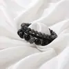 Pulsera de Cuero Tejida a Mano Multicapa Transfronteriza para Hombres y Mujeres, Estilo Hip-Hop con Cierre Magnético, Pulsera de Cuero como Regalo para Amigos