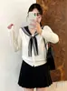 Cárdigan de punto para mujer talla grande con cuello azul marino Estilo Otoño 2026 MM Gordita Chaqueta Fina Reductora de Edad para Mujer