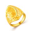 Anillo chapado en oro de 24K/oro oro de moneda europea oro de arena de Vietnam joyería color duradero chapado al vacío anillo al por mayor JR084