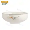 Juego de Mesa de Hotel de Cuatro Piezas: Taza de té, Platillo de porcelana de hueso, Bol para arroz, Vajilla de cerámica, Bol, Plato, Cuchara, Restaurante de estilo chino